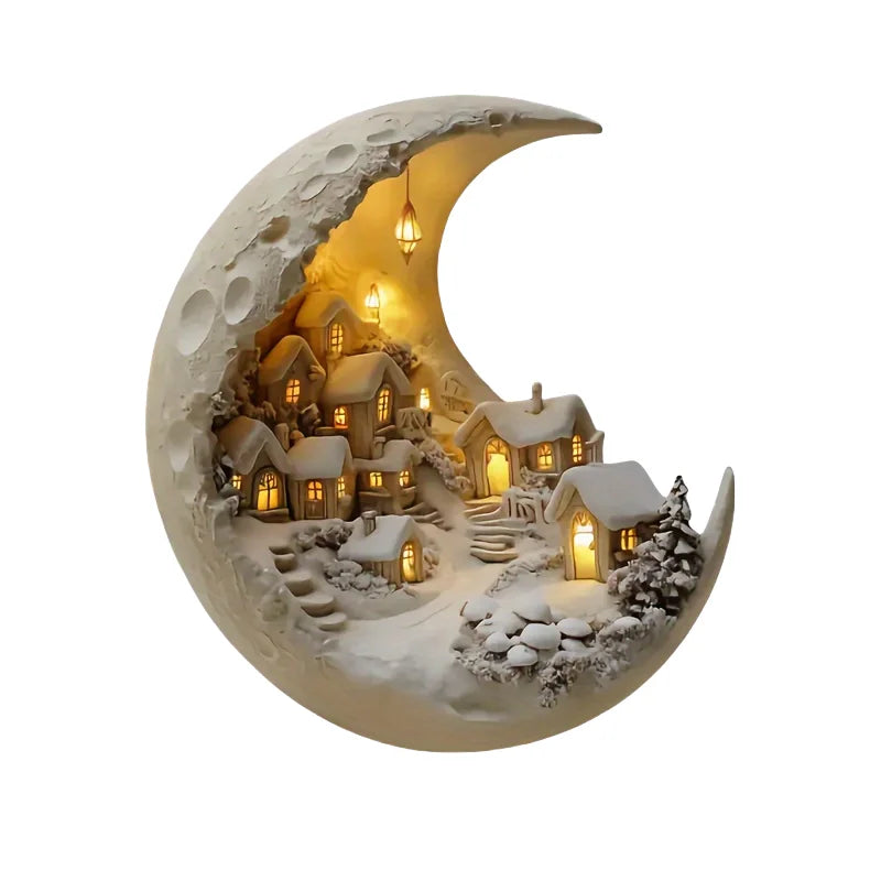 Luxe Moonhouse Christmas Plaque