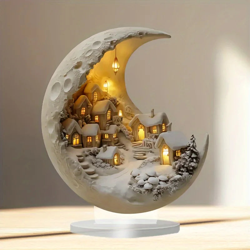 Luxe Moonhouse Christmas Plaque