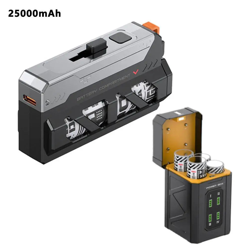 20W DIY Power Bank – Type-C/Lightning, Portable