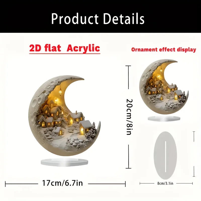 Luxe Moonhouse Christmas Plaque