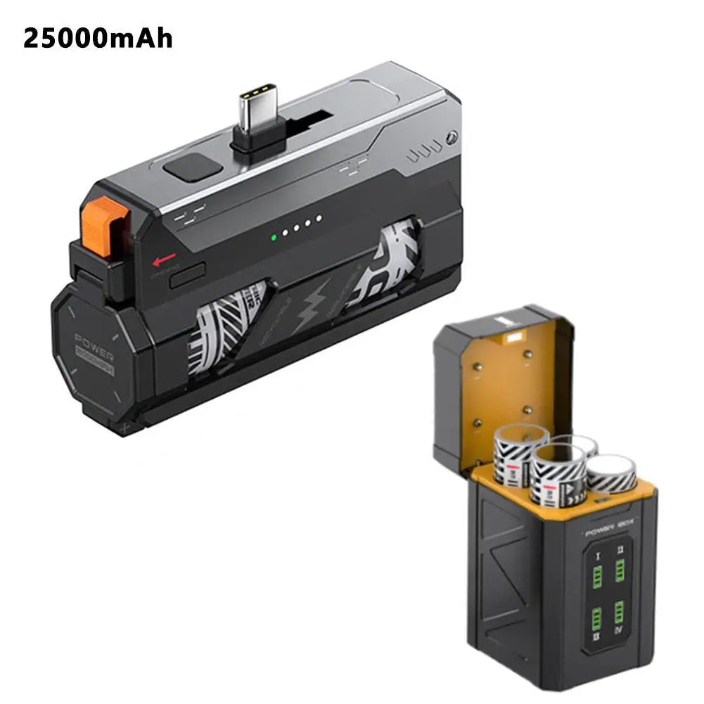 20W DIY Power Bank – Type-C/Lightning, Portable